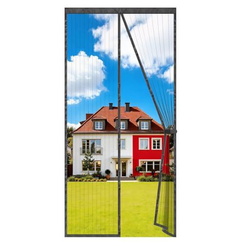 Auxmir Magnetisch muskietennet, 120 x 200 cm, zwart