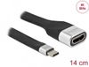 Delock FPC Flat Ribbon Cable USB Type-C™ to HDMI (DP Alt Mode) 4K 60 Hz 14 cm