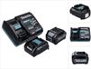 Makita Kit d'alimentation 40 V max. avec batterie BL 4025 2,5 Ah + chargeur rapide DC 40 RA + adaptateur de charge ADP10