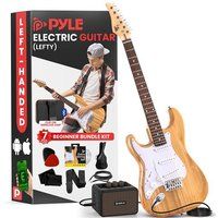 Pyle Elektrische Gitaar - 99 cm met 5W Versterker, Koffer, Plectrums, Vervangende Snaren, Band, 22 Frets