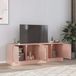 Maison Exclusive - Meuble TV, 2 pièces, rose, 67x39x44 cm, acier