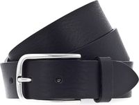 Vanzetti Leren Riem Denim Love 35mm Full Leather Belt W90 Black Zwart
