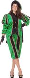 Wilbers Piet Zwart/Groen Imitatie Fluweel Kostuum Dames XXS