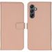 Selencia Echt Leren Bookcase voor de Samsung Galaxy A25 (5G) - Dusty Pink