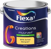 FLEXA Creations Muurverf - Extra Mat - Mengkleuren Collectie - 85% Sorbet - 2,5 liter