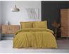 L'Essentiel Linge de Maison Housse de couette - 1 housse de couette 220 x 240 cm + 2 taies d'oreiller 60 x 60 cm - 100% satin de coton - Moutarde