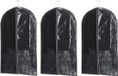 Merkloos / Sans marque Jja Showroom And Head Office Set van 5x stuks kleding/beschermhoezen pp zwart 100 cm - Kledingzak