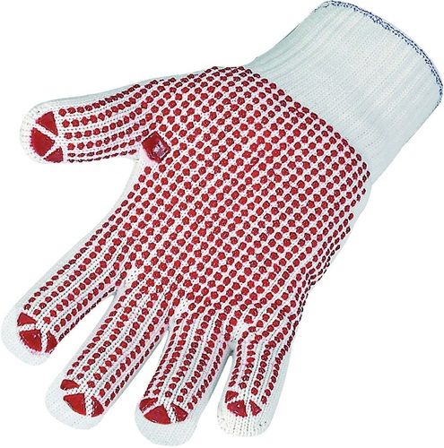 Asatex Handschoen | maat 9 rood | EN 388 PSA-categorie II | katoen (binnen)/polyamide (buiten) | 12 paar - 3685/9
