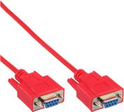 InLine Premium seriële RS232 null modemkabel 9-pins SUB-D (v) - 9-pins SUB-D (v) / gegoten connectoren - 3 meter