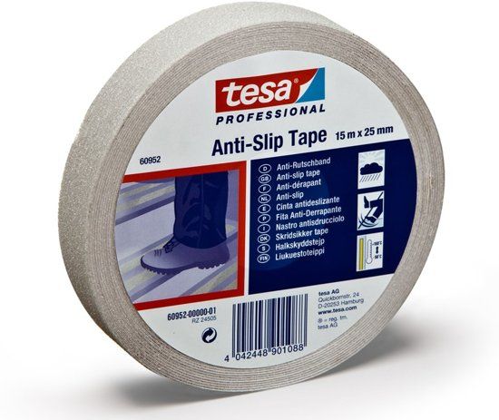 tesa antislip tape band 60952 transparant 25 mmx 15 mtr 1 rol