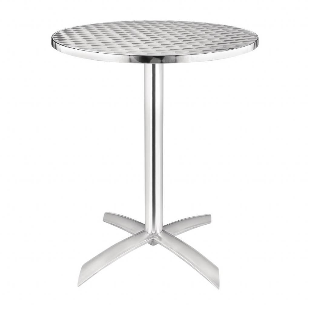 Bolero RVS tafel opklapbaar rond 60cm