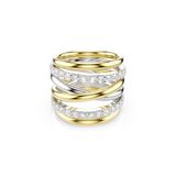 Swarovski Hyperbola Dames Ring Metaal - Meerkleurig - 17.50 mm / maat 55