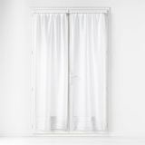 douceur d'intérieur Lissea White Frosted Sail Straight Rod Passage (2 x 70 x 200 cm)
