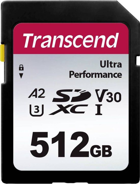 Transcend SDXC 340S - 512GB - SD-kaart