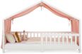 IDIMEX Hemel voor het huisbedje, mousseline LIAN, 1 stuk – roze