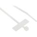 Rs Pro - Serre-câble Blanc En Nylon 66, 100mm X 2,5 Mm