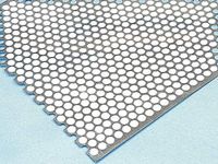 RS PRO Roestvrij stalen plaat geperforeerd, 500 mm x 500 mm x 0,55 mm, verpakking van 2 stuks