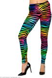 Widmann 80s Legging Conny Neon Meerkleurig Vrouw