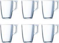 Luminarc Mokkenset (6 stuks) 32 cl Glas Zwart