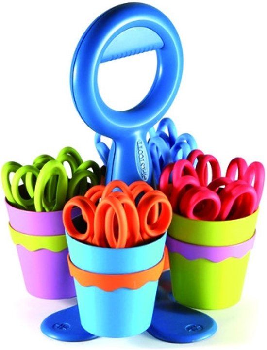 Westcott Schaar 13cm Microban Assorti Standaard 24 Stuks