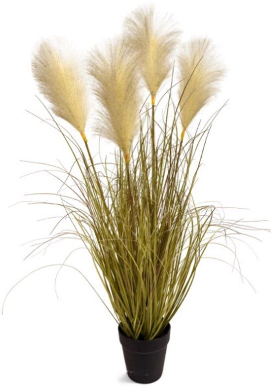 Oosterik Home Pampasgras perzik H 94 cm kunstplant