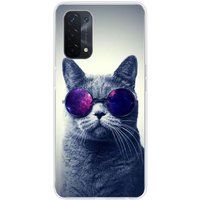 Oppo Bedrukt siliconen hoesje compatibel met Oppo A74 5G Chat a lunette