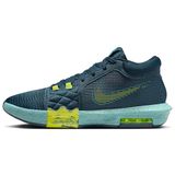 Nike Lebron Witness 8 Chaussures de basketball (FB2239-402, Armory Navy/Green Frost/Bicoastal/Cyber) Taille 11