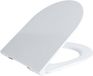 QeramiQ UniSeat Abattant de WC - quickrelease - softclose - duroplast - 43.3x36.0x3.8cm - blanc brillant