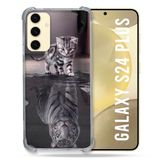 Cokitec Samsung Galaxy S24 Plus Animal Cat Reflet Versterkte hoes