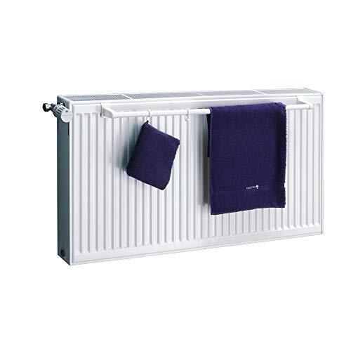 XIMAX Handdoekhouder voor compacte radiator, lengtes: 540, 740, 940 mm, wit of chroom