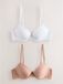 Next - Dames - Set van 2 gladmakende push-up A-E beha's met diep decolleté - Huidkleur