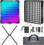 NEEWER FL100C Flexibel led-videolicht, opblaasbare softbox-verlichting, 15 W, app-bediening, 2,4 G/DMX, RGB-schijnwerper, opvouwbaar, 2500-10000 K, 14700 Lux CRI96+ voor Studio Foto Streaming