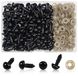OEM 150 yeux de sécurité en plastique, 8 mm de diamètre, de couleur noire, avec rondelles
