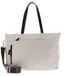 MANDARINA DUCK Sac bandoulière avec compartiment pour ordinateur portable Hunter Shopper Whitecap Gray Crème