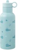 Fresk Thermosfles 500 ml - RVS Waterfles – Lekvrije Drinkfles voor Kinderen – Koude en Warme Dranken – BPA-vrij – Onbreekbaar – 2 Doppen – Thermosbeker – Drinkbeker Jongens - Blauw - Submarine