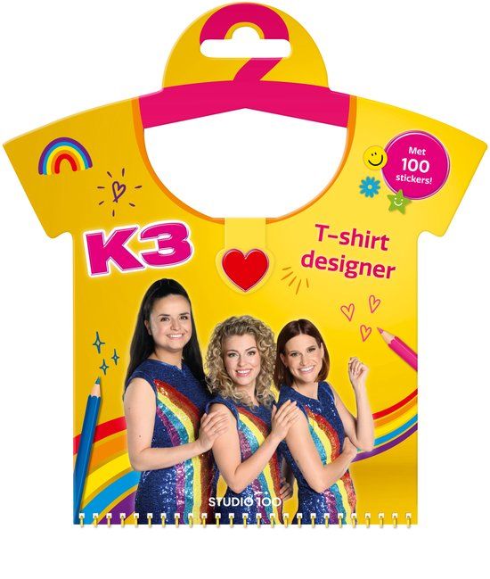 Studio 100 K3 Doeboek - T-shirt designer