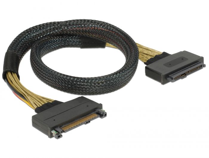 DeLOCK 85738 - Kabel - 0,5 m - Zwart
