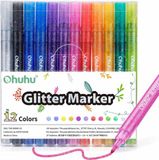 Ohuhu Marqueurs métalliques pailletés - set de 12