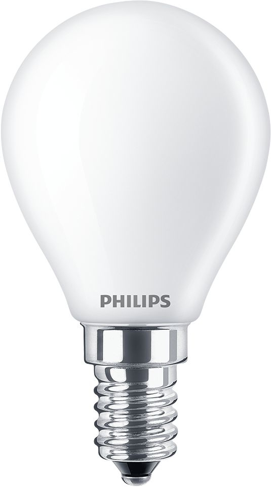 Philips by Signify Filamentkaarslamp mat 40W P45 E14