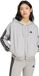 Adidas Sportswear Essentials 3-Stripes French Terry Ritshoodie - Dames - Grijs