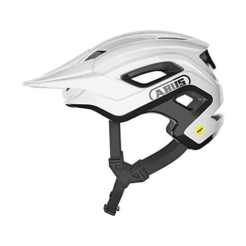 Abus MTB-helm Cliffhanger MIPS - wit glanzend - maat M
