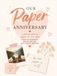 Our Paper Anniversary: A First Wedding Anniversary Gift for Husband or Wife – Guided Photo Album, Memory Book and Keepsake Journal for Our Love Story