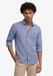 Superdry Riviera Linnen Overhemd Heren Lange Mouwen French Blue Chambray XXXL