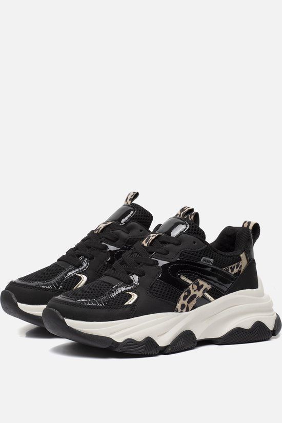 POSH by Poelman Gigi Sneakers zwart Synthetisch