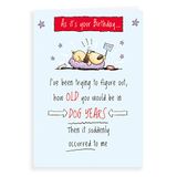 Humor Regal Publishing Humor Grappige Verjaardagskaart Oud in hondenjaren - 7 x 5 inch