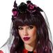 Atosa Halloween/horror verkleed diadeem/tiara - dark zombie queen - kunststof - dames/meisjes