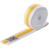 Budō Danrho Ceinture blanche/jaune/blanche
