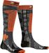 X-Socks Ski Rider 4.0 ski sok Unisexe Gris pierre chiné/X-orange Hauteur genou Pointure 35-38