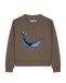 Watapparel Sweatshirt 'Wal' bleu clair / bleu foncé / marron