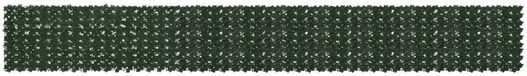 vidaXL Pare-feu avec feuilles Vert foncé 600 x 75 cm